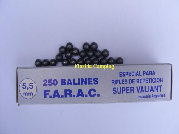 Balines Esféricos mod.Esféricos cal. 5,5mm marca FARAC