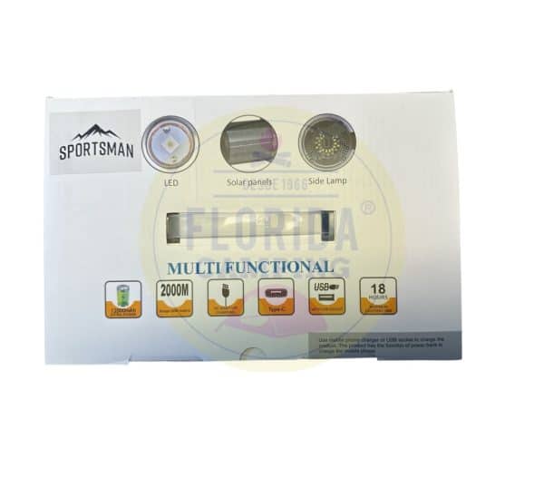 Linterna Faro Led 100w Recargable marca Sportsman - Imagen 3