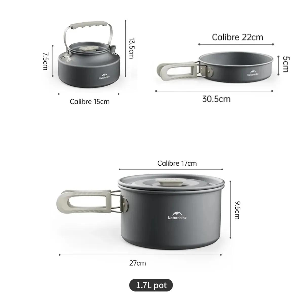 Marmita set de Camping 2-3 personas marca Naturehike - Imagen 2