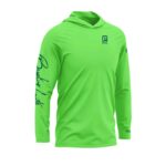 Remera tecnica uv manga larga con capucha lisa marca payo