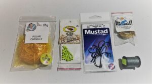 Combo de materiales para moscas de dorado marca florida camping