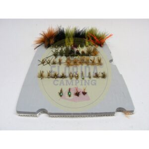 Combo de moscas para la patagonia 44 unidades + caja