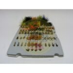 Combo de moscas para la patagonia 88 unidades + caja