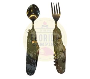 Cubiertos para camping camo marca fc