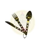 Cubiertos para camping con anilla marca fc