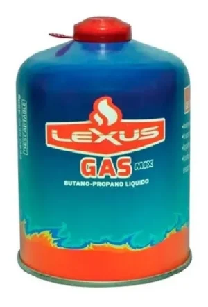 Garrafa de gas con válvula de 450 g. marca lexus