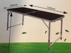 Mesa plegable aluminio marca fc