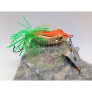 Señuelo rana realista grande con hélice marca redfish