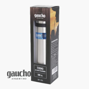 Termo de acero bala 0.5 l marca gaucho argentino