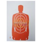 Blanco para práctica de tiro policial silueta carton marca irusta