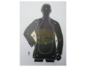 Blanco para práctica de tiro fbi silueta carton marca irusta