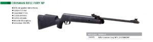 Rifle de aire comprimido Fury NP marca Crosman