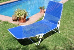 Reposera cama 8 posiciones tela coversol marca ri cass