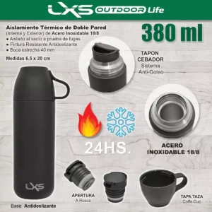 Termo para cafe 380cc marca lexus