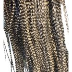 Extensiones de plumas naturales para pelo 24 a 27 cm 12 unidades