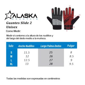 Alaska Guia de talles Slide II