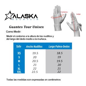 Alaska Guia de talles Tour