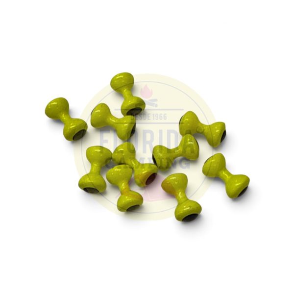 Ojos pintados de plomo 5.5 mm Reptilius amarillo fluo FC