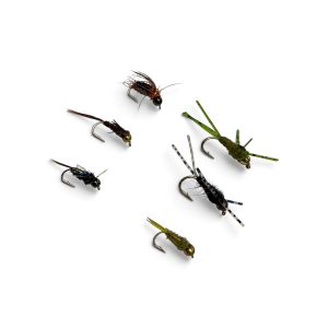 Combo de moscas 6 ninfas especiales premium marca fc