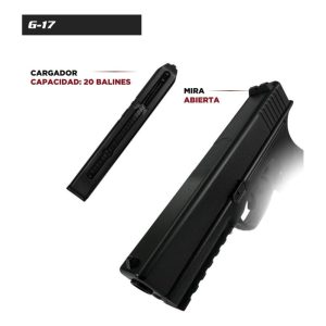 Pistola Glock G-17 CO2 Swat-4