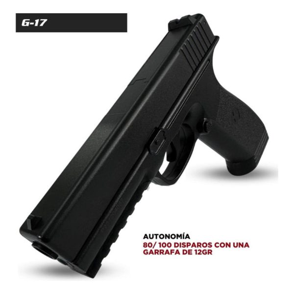 Pistola Glock G-17 CO2 Swat-6